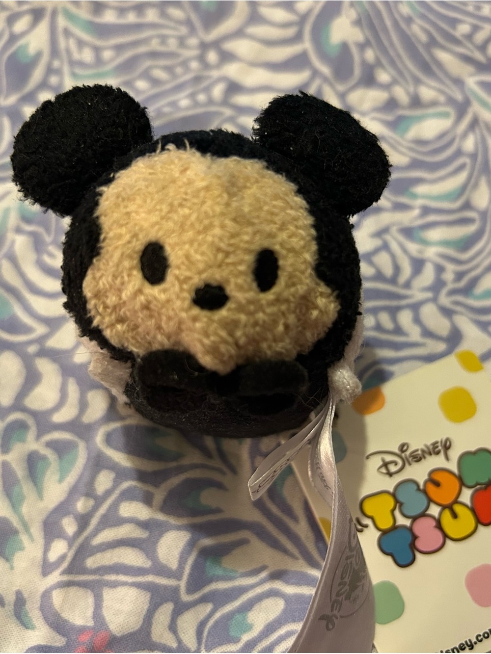 Disney Black & Cream Mickey Tsum Tsum Plush Charm new